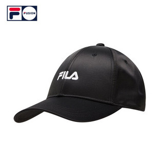 FILA FUSION斐乐情侣棒球帽2021春季新款运动休闲帽子街头潮流帽 深黑-BK XS