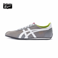Onitsuka Tiger鬼塚虎男鞋 舒适轻便慢跑休闲鞋 RUNSPARK TH2H0L-1101 灰色/白色 43.5