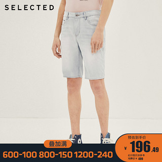 SELECTED思莱德夏季新款男含棉潮流时尚水洗牛仔短裤R|4202S3502