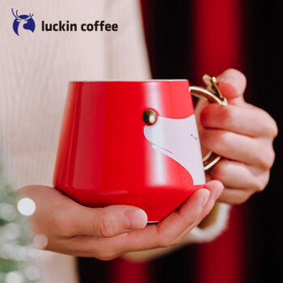 瑞幸咖啡 （luckincoffee）白唇鹿经典陶瓷杯商务咖啡杯茶杯办公室水杯男女430ML