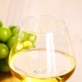 乐美雅白兰地红酒杯矮脚细品干邑杯洋酒玻璃高脚杯410ml家用6只装