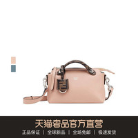 FENDI 2020秋冬新款女士粉色FF印花牛皮手提包波士顿包
