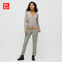 优衣库 女装 精纺美利奴V领针织开衫(长袖) 428859 UNIQLO