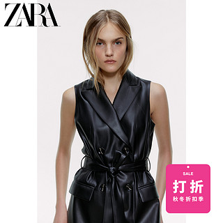 ZARA 女装 仿皮背心 02162451800