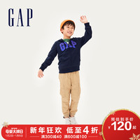 Gap男童女童洋气亮片运动卫衣秋冬543705 E 新款童装开衫