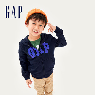 Gap男童女童洋气亮片运动卫衣秋冬543705 E 新款童装开衫