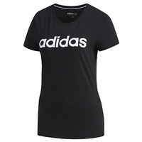 adidas NEO W ESNTL LG T 1 女子运动T恤 FP7868 黑色 M