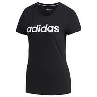 adidas NEO W ESNTL LG T 1 女子运动T恤 FP7868 黑色 L