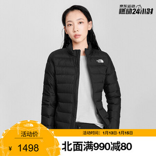 TheNorthFace北面羽绒服女户外保暖防泼水上新|4NAG JK3/黑色 L