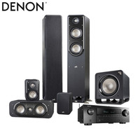 DENON 天龙 AVR-X1500+普乐之声（polk）S10+S30+S50+HTSSUB10家庭影院落地音响套装5.1声道组合家用客厅