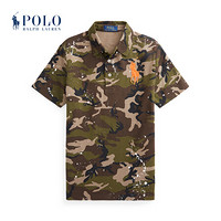 Ralph Lauren/拉夫劳伦男童 2020年秋季迷彩泼墨网眼布Polo衫34328 300-绿色 M