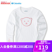 Columbia哥伦比亚户外20秋冬新品男女童户外长袖T恤AG0048 100 S（135\64）