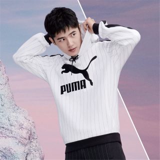 puma彪马男装刘昊然同款运动服休闲针织连帽卫衣530179