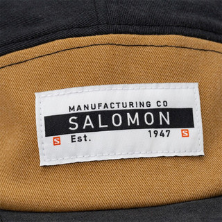 萨洛蒙（Salomon）男女款 户外时尚休闲棉质遮阳棒球帽 FIVE P CAP 黑色 C14645 均码