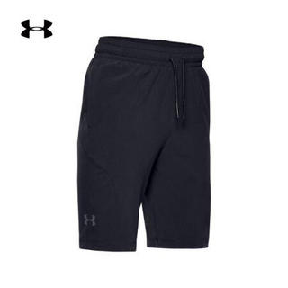 安德玛官方UA Project Rock强森男童运动短裤Under Armour1351839 黑色001 YXS