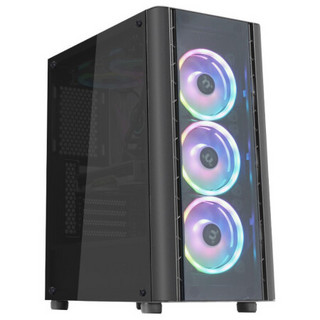 Thermaltake 曜越 V6 EATX机箱 半侧透 黑色+Smart RGB 500W白牌电源 套装