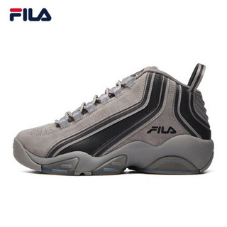 FILA 斐乐官方 篮球鞋男 2020冬季新款高帮复古球鞋运动鞋 SH2 天空灰-DS 42