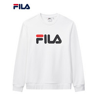 FILA 斐乐官方情侣卫衣2020秋季新款时尚运动针织中性卫衣男女 标准白-WT 175/96A/L