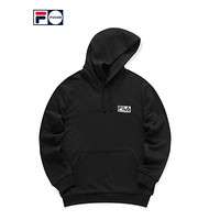 FILA FUSION × WM白山联名男子连帽卫衣 2020冬季新款卫衣潮 深黑-BK 165/88A/S