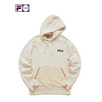 FILA FUSION斐乐连帽卫衣情侣2020冬季新款休闲套头衫宽松版型 石乳色-IV（宽松版型，建议拍小一码） 165/88A/S