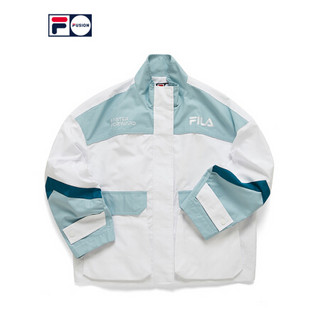FILA FUSION 斐乐Kki,同款女运动外套2021春季新款梭织外套女 标准白-WT（宽松版型，建议拍小一码） 155/76A/XS
