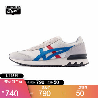 Onitsuka Tiger鬼塚虎运动休闲鞋男女厚底复古慢跑CALIFORNIA 78 EX 乳白色/灰色 40