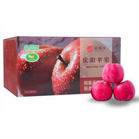 庆塬红 红富士晚熟苹果 (80-85mm)24枚彩盒 12斤