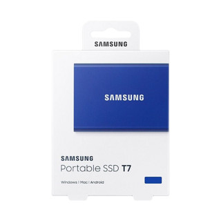 SAMSUNG 三星 T7 USB 3.2 Gen 2 移动固态硬盘 Type-C 1TB 极光蓝