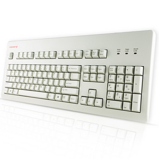 CHERRY 樱桃 G80-3494 104键 有线机械键盘 白色 无光 奶轴