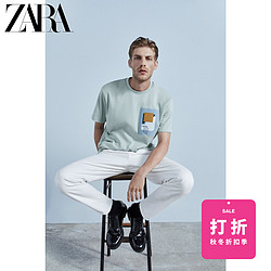 ZARA 新款 男装 几何印花短袖T 恤 00722326403
