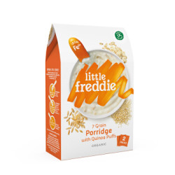 小皮(LittleFreddie)有机藜麦多谷物米粉宝宝辅食婴儿米糊欧洲原装进口(7+月龄适用)160g*1盒 *2件