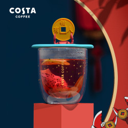 COSTA 有钳玻璃杯 大愉大乐/上上签马克杯