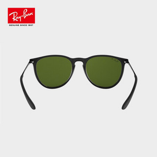 RayBan 雷朋太阳镜优雅渐变色全框复古潮流男女款偏光镜0RB4171F 601/2P 黑色镜框绿色偏光镜片 54