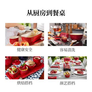 staub 珐宝 法国Staub陶瓷大碗 17cm家用大号饭碗 泡面沙拉甜品多功能碗餐具1个 莳萝绿