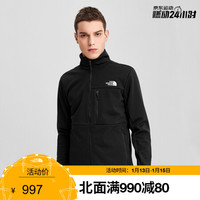 TheNorthFace北面软壳夹克男户外防风保暖上新|4UAW JK3/黑色 XL