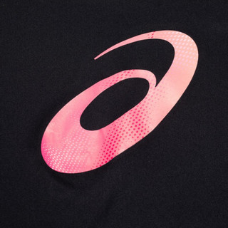 ASICS亚瑟士 2021春夏女子舒适透气跑步短袖T恤 2012C079-001 黑色 L