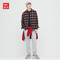 优衣库 男装 法兰绒格子衬衫(长袖) 431488 UNIQLO