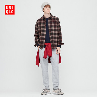 优衣库 男装 法兰绒格子衬衫(长袖) 431488 UNIQLO