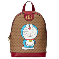 GUCCI 古驰 Doraemon联名 女士双肩包 647816 2VOAG 8595 米色/乌木色 小号