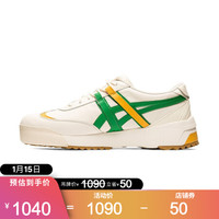 Onitsuka Tiger鬼塚虎板鞋 男女鞋情侣百搭厚底老爹鞋DELEGATION EX 乳白色 42.5