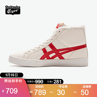 Onitsuka Tiger鬼塚虎男女加绒休闲鞋中帮鞋FABRE RB 1183B512 米白色 37.5