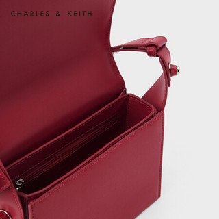 CHARLES＆KEITH2021春季CK2-50781306女士宽肩带小方包腋下包 Red红色 S
