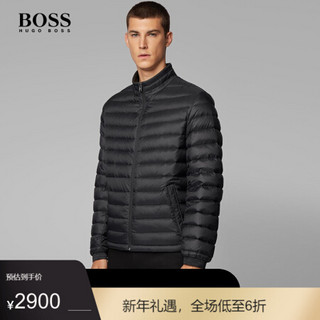 HUGO BOSS雨果博斯羽绒服男防风保暖休闲羽绒服50427292 001-黑色 50