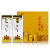 LUZHOULAOJIAO 泸州老窖 特曲 晶彩 52%vol 浓香型白酒 500ml*2瓶 礼盒装