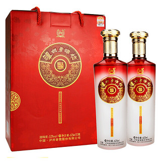 泸州老窖 泸州老酒坊 福庆双辉 52%vol 浓香型白酒 625ml*6瓶 整箱装