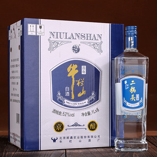 Niulanshan 牛栏山 百年牛栏山 二锅头 京酿 52%vol 清香型白酒 1000ml*6瓶 整箱装