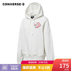 CONVERSE 匡威 女子  Converse Track Taping PO Hoodie 卫衣针织连帽套衫 10019175-A01 M码