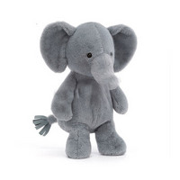 Jellycat 尼巴斯小象系列 柔软毛绒玩具公仔 灰色小象 小号 25cm *2件