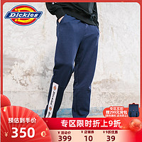 Dickies两侧LOGO印花秋冬卫裤男 新品脚口抽绳棉休闲长裤 7027 *3件