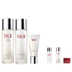 SK-II 挚爱三部曲套装 神仙水230ml 清莹露230ml 洗面奶120g(赠神仙水30ml 清莹露30ml 眼霜2.5g)